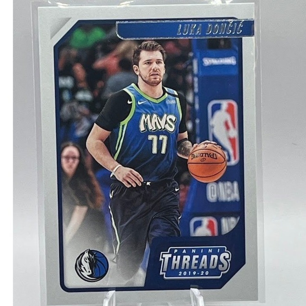 Luka Doncic 2019-20 Panini Chronicles Threads 100 NBA Dallas Mavericks